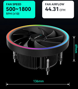 DeepCool GPUD551 ARGB CPU Cooler AMD AM4/AM5 65w (2 foto / 3)