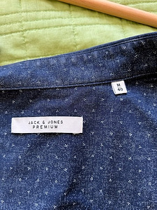 Синяя рубашка jack&Jones №40 (2 фото из 2)