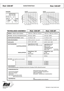 UUS ventilatsiooniagregaat RTEK 1400-MT (2 foto / 2)