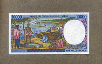 Tschad 10 000 francs 2000 unc