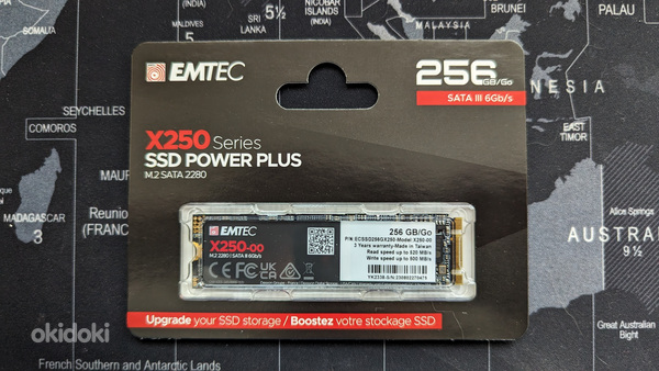 Emtec SSD X250 256GB M.2 SATA III UUS! (foto #1)