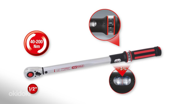 KS TOOLS 516.6542 Momentvõti (40-200Nm) 1/2-tolline