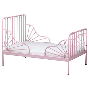 IKEA pikendatav voodi 80x200 cm heleroosa (2 foto / 2)