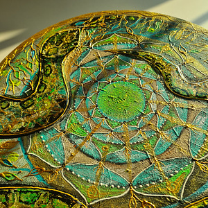 Uus hind! Käsitöö mandala maal 30 cm (7 foto / 8)