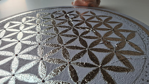 Uus! Käsitöö mandala maal lõuendil, 30 cm. (5 foto / 8)