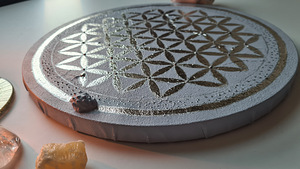 Uus! Käsitöö mandala maal lõuendil, 30 cm. (4 foto / 8)