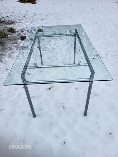 Стол со стеклянной столешницей 160х90х74 (фото #2)