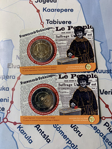 БЕЛЬГИЯ 2 ЕВРО 2005 – 2016 Unc; 2EURO COIN CARD 2014-2025 (4 фото из 8)
