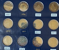 Komplekt 2 eurot juubelimünte FINLAND Unc 2004 - 2023.