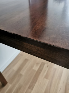 Söögilaud + 3 tooli (75x120cm, kõrgus 91cm) (2 foto / 3)