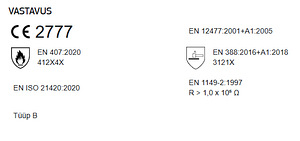Keevituskindad TEGERA® 118A suurus 10 (4 foto / 4)