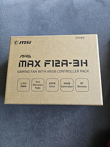 MAX F12A-3H 120mm ARGB Case Fan 3pack BLACK (2 foto / 2)
