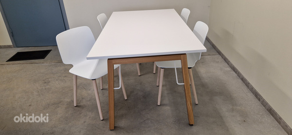 Малоиспользуемый конференц-стол КАО "Стандарт" + 4 стула (фото #2)