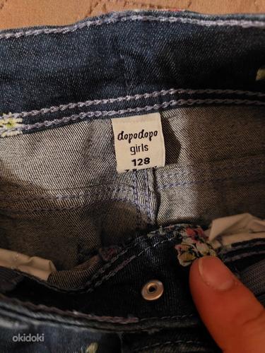 Tüdrukute teksad 2 paari, 128 (tom tailor, dopodopo)uueväär (foto #5)