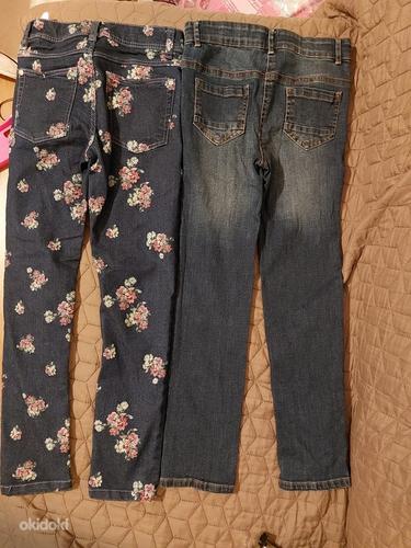 Tüdrukute teksad 2 paari, 128 (tom tailor, dopodopo)uueväär (foto #6)