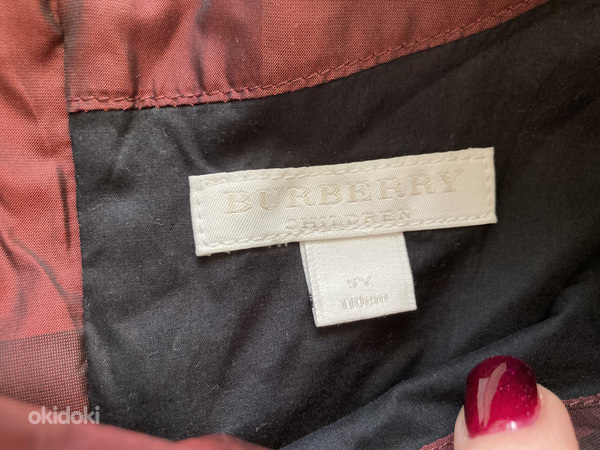 Puhkekleit Burberry, 110 cm, originaal (foto #3)