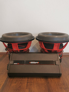 2x GZPW 15XXmax Subwoofer+ SounDigital 12000.1D EVO Võimendi (2 foto / 3)