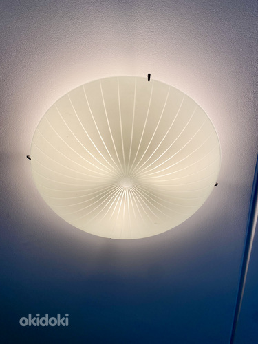 Круглый стеклянный потолочный светильник 54 см (фото #1)