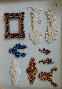 Decoupage. Ornament. Dekoratiivsed elemendid 2tk (4 foto / 8)
