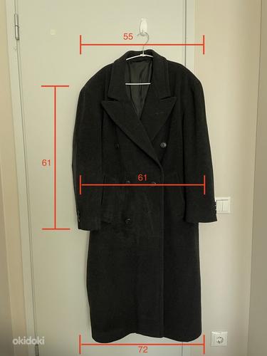 Винтажное зимнее пальто Hugo Boss из цельной шерсти (фото #9)