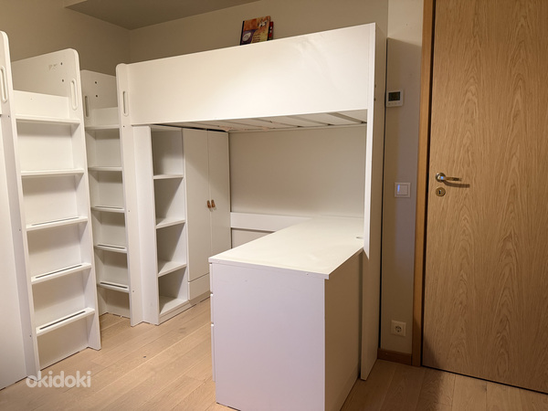 Ikea laste narivoodi koos kirjutuslaua ja kapiga