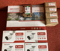 Hikvision NVR + 4ТБ HDD + 4x 4МП камеры + 4 основания