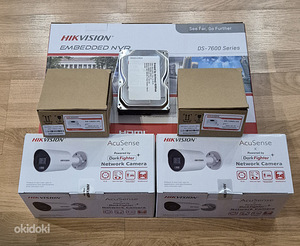 Hikvision NVR + HDD + 4MP kaamerad + kaamera alust (2 foto / 2)