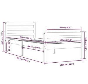Voodi 100×200 cm (2 foto / 7)