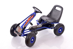 Велокарт (Веломобиль) Go-Kart F618 синий (от 4-10 лет)