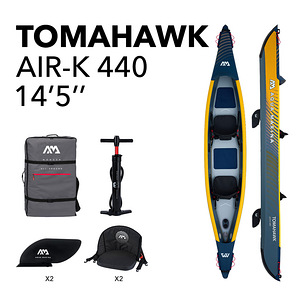 Kahekohaline täispuhutav kajakk AM Tomahawk AIR-K 440 (1 foto / 10)