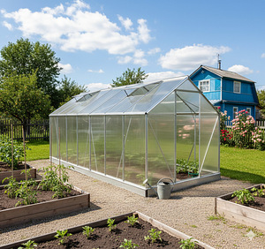 Polükarbonaadist kasvuhoone 7.22m² (1.9x3.8m) (2 foto / 10)