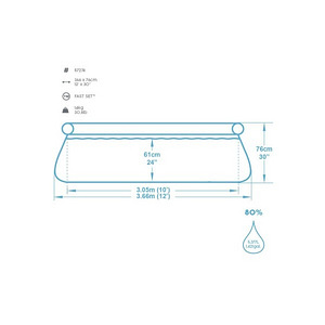 Bassein Bestway 57274 Fast Set 366x76 cm (6 foto / 9)