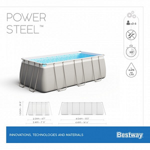 Bassein Bestway 56441 Power Steel 404x201x100 cm (9 foto / 10)