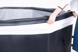 Karkassiga mullivann Aegean Eco Foam Black Rattan, 4-6-le (4 foto / 10)