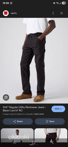 Levi's® Workwear WORKWEAR 505 ® UTILITY - Tisleri teksad
