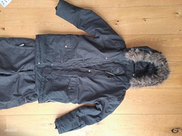 Зимняя куртка для мальчика Name IT 146 р. с меховым капюшоном (фото #1)