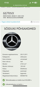 Mercedes benz w212 E200 CDI 2011 (7 foto / 10)