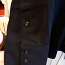 Блузка черная длинная с длинными рукавами, карманами (фото #4)