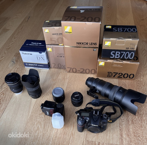 Nikon Nikkor fototehnika komplekt