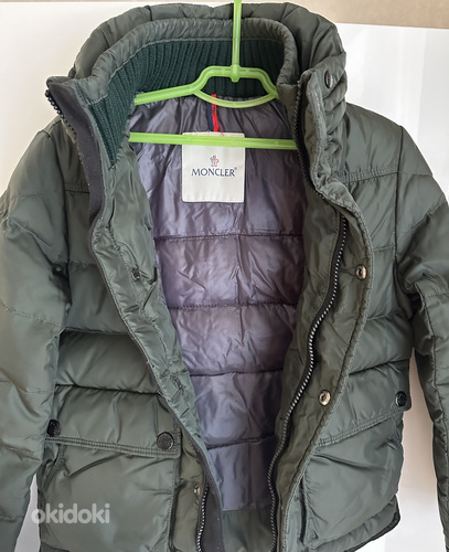 Зимняя зеленая курточка Moncler (фото #3)