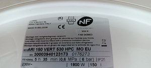 UUS!! BOILER ARISTON HPC MO 150L VERTIKAALNE 1,8KW (3 foto / 5)