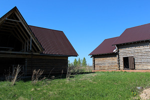 Два деревянных дома (180 и 100 кв) и участок 12 соток
