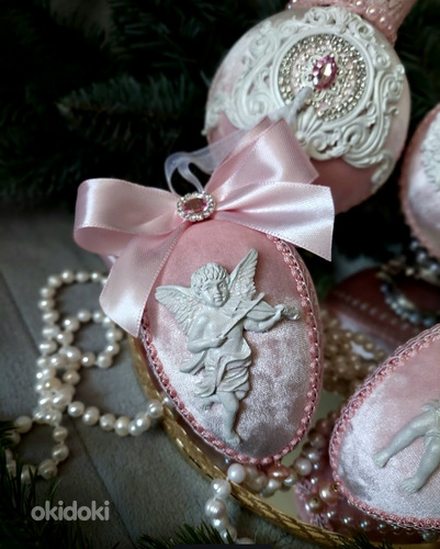 Jõulukaunistuste komplekt "Kuninglik roosa" (foto #3)
