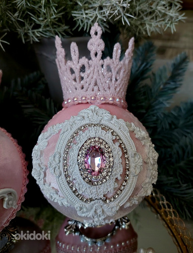 Jõulukaunistuste komplekt "Kuninglik roosa" (foto #5)