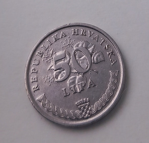 Velebitska degenija 50 lipa 1995 münt (2 foto / 2)
