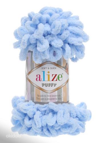 Пряжа Alize Puffy (светло-голубой цвет, 2 шт) (фото #1)