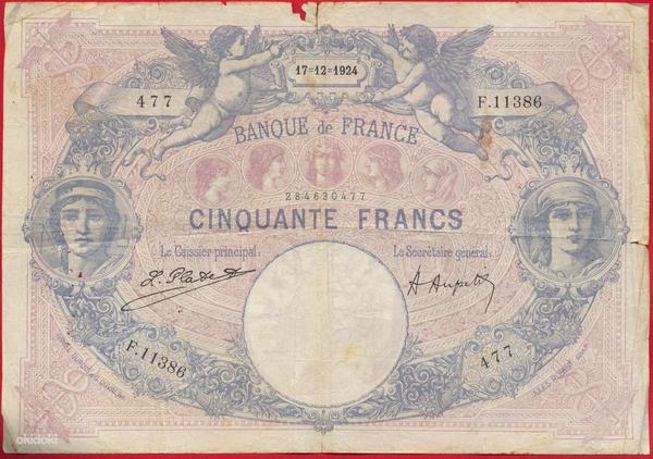 France 50 franks 1924 (foto #1)