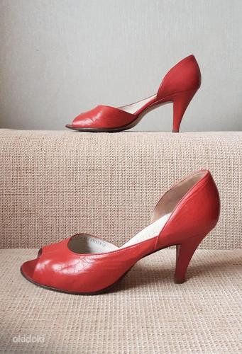 Красные кожаные туфли, 39 (фото #2)
