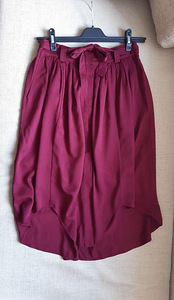 Бордовая юбка на уговицах Promod