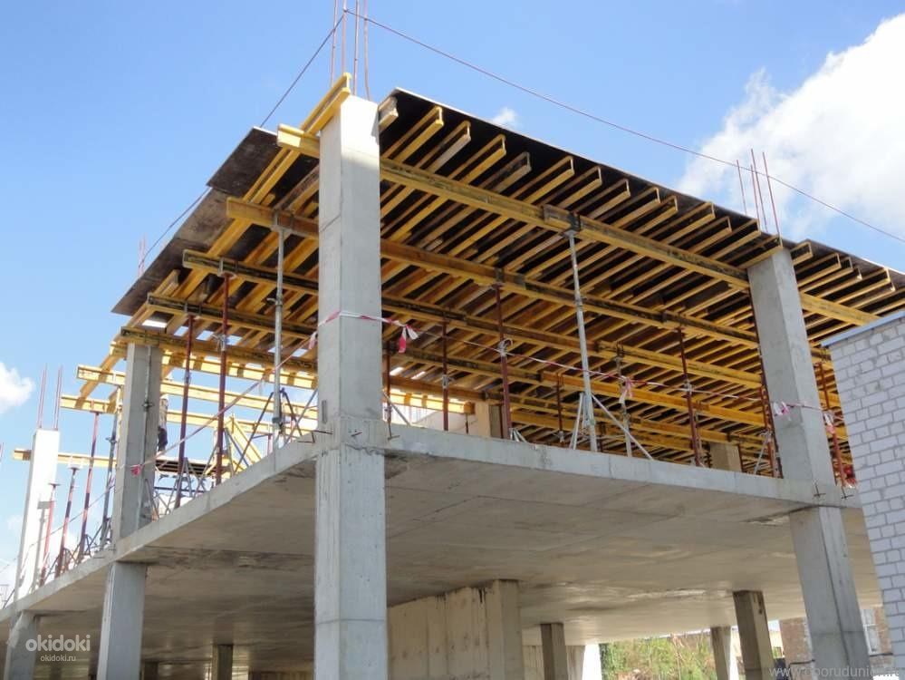 Стойка телескопическая 4,2м (2,4-4,2) ут000003236. Строительство монолитных зданий. Опалубка балочного перекрытия. Распорка для опалубки перекрытий. Бортовой упор опалубки перекрытия.